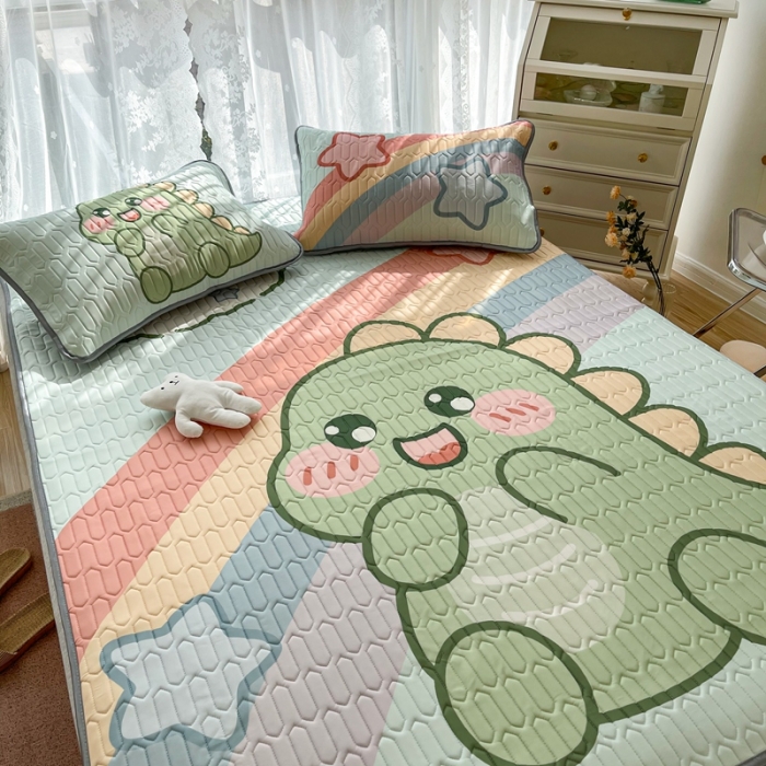 91家纺网 家纺一手货源 找家纺 慕尚2025实拍图大版乳胶席 可爱恐龙