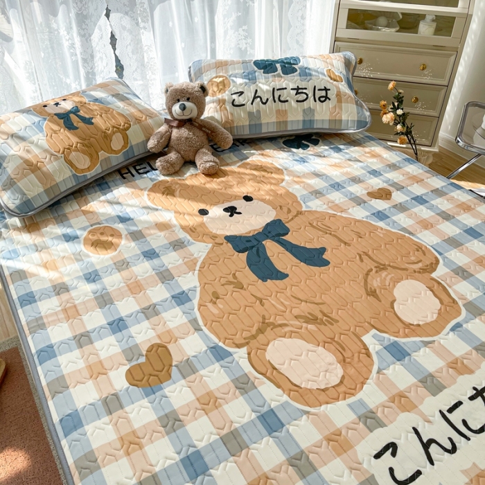 91家纺网 家纺一手货源 找家纺 慕尚2025实拍图大版乳胶席 绅士小熊