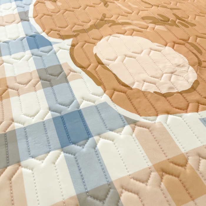 91家纺网 家纺一手货源 找家纺 慕尚2025实拍图大版乳胶席 绅士小熊