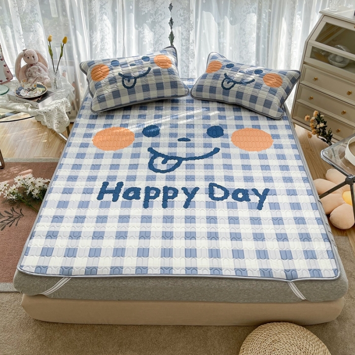 91家纺网 家纺一手货源 找家纺 慕尚2025实拍图大版乳胶席 笑脸