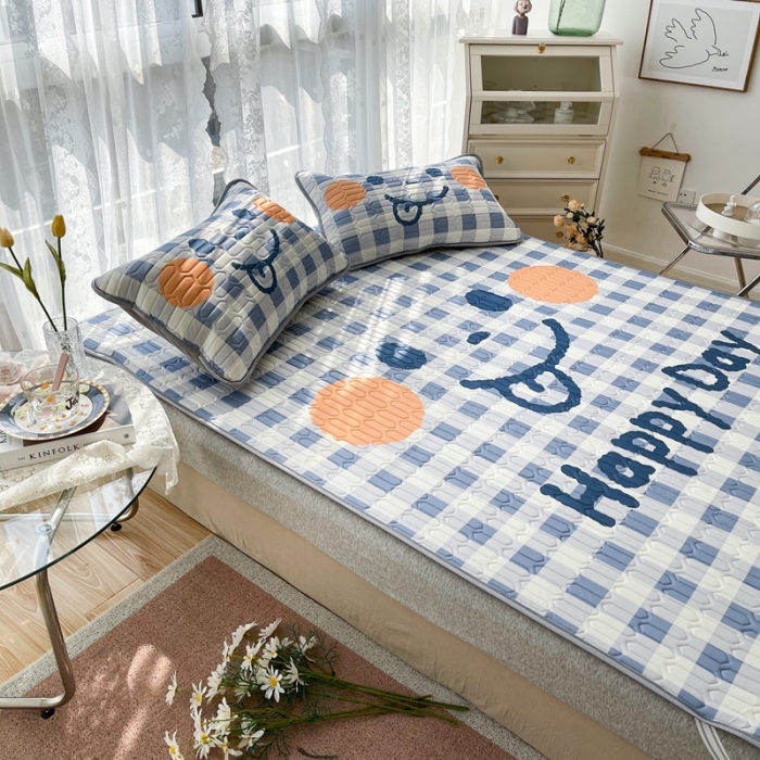 91家纺网 家纺一手货源 找家纺 慕尚2025实拍图大版乳胶席 笑脸