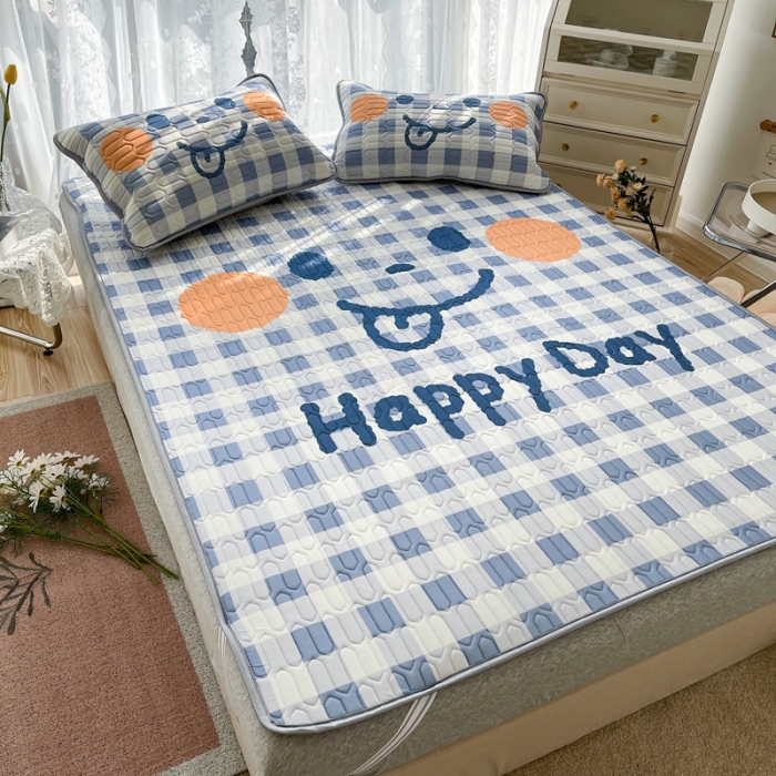 91家纺网 家纺一手货源 找家纺 慕尚2025实拍图大版乳胶席 笑脸