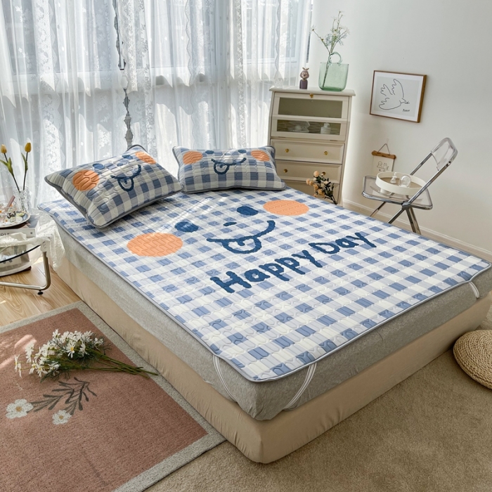 91家纺网 家纺一手货源 找家纺 慕尚2025实拍图大版乳胶席 笑脸