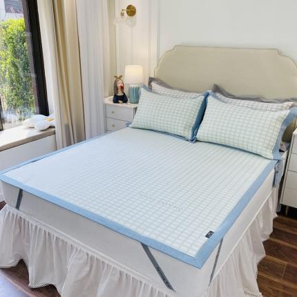 91家纺网 家纺一手货源 找家纺 （总）本希家居 2021新款高端可水洗冰丝席提花床席款