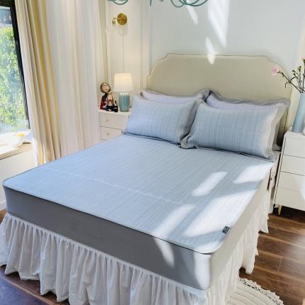 91家纺网 家纺一手货源 找家纺 （总）本希家居 2021新款高端可水洗冰丝席提花床笠款