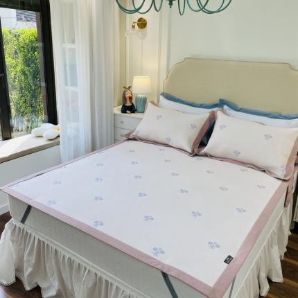 91家纺网 家纺一手货源 找家纺 （总）本希家居 高端可水洗冰丝席花漾多色纬提花床席款