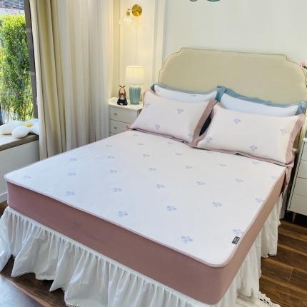 91家纺网 家纺一手货源 找家纺 （总）本希家居 高端可水洗冰丝席花漾多色纬提花床笠款