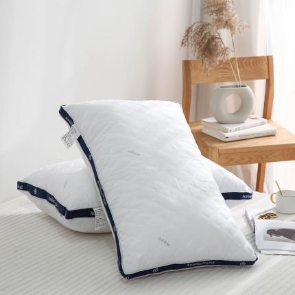 （总）金米璐 2021新款全棉立体绗缝印花羽丝绒枕头枕芯