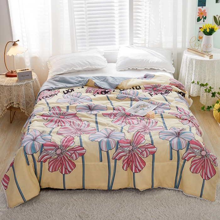 91家纺网 家纺一手货源 找家纺 小燕燕家纺 2021新款夏被 丛林密语