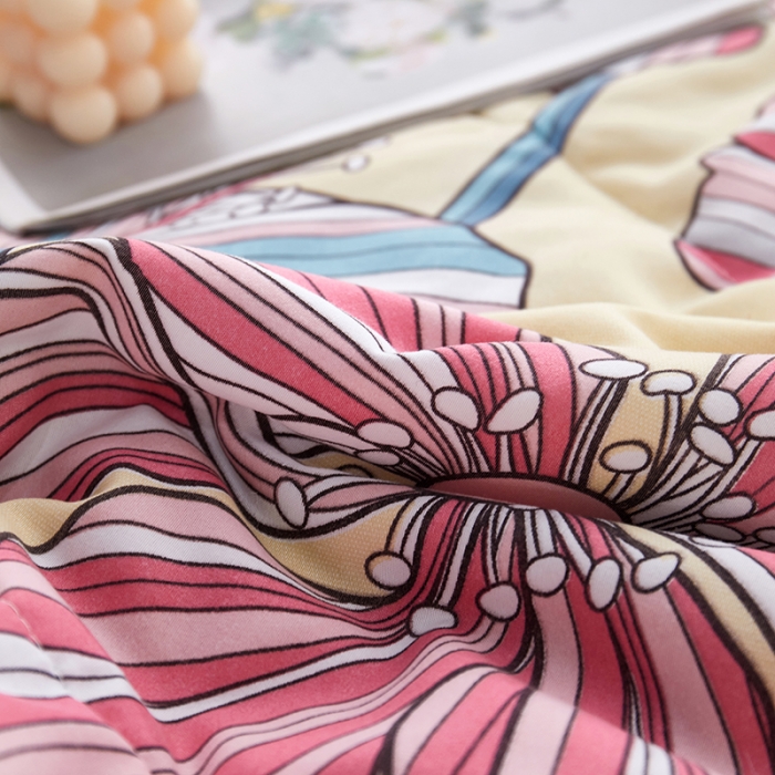 91家纺网 家纺一手货源 找家纺 小燕燕家纺 2021新款夏被 丛林密语