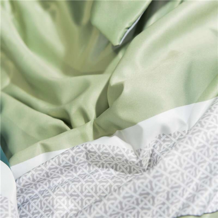 91家纺网 家纺一手货源 找家纺 梦柏2021新款水洗天丝夏被四件套 凯利（绿）