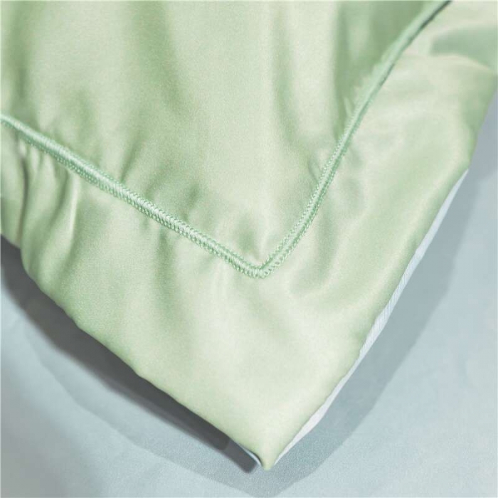 91家纺网 家纺一手货源 找家纺 梦柏2021新款水洗天丝夏被四件套 凯利（绿）