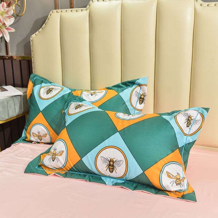 91家纺网 家纺一手货源 找家纺 梦柏2021新款水洗天丝夏被四件套 幽雅密