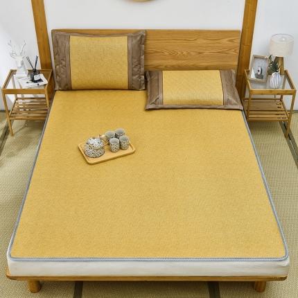 91家纺网 家纺一手货源 找家纺 总-小牛席业宜家风日式两用冰丝藤席空调凉席三件套榻榻米床垫