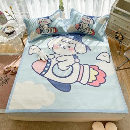 91家纺网 家纺一手货源 找家纺 （总 ）慕尚 2025新款卡通宽边大版冰丝席