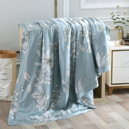 91家纺网 家纺一手货源 找家纺 （总）娇逸 2021新款40天丝莫代尔镂空款夏凉被