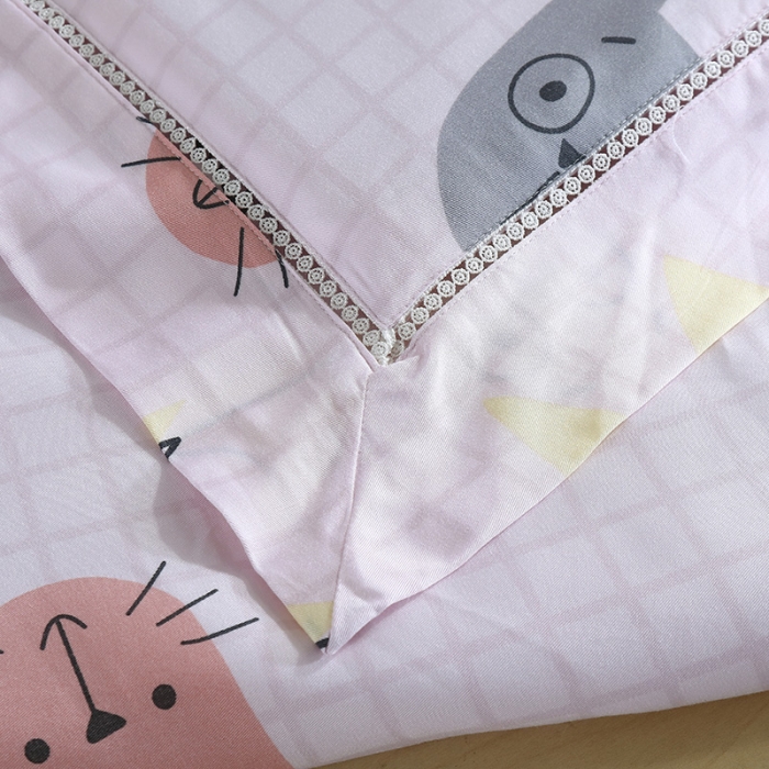 91家纺网 家纺一手货源 找家纺 娇逸 2021新款40天丝莫代尔镂空款夏凉被 happy猫