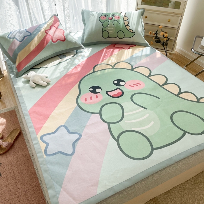 91家纺网 家纺一手货源 找家纺 （总 ）慕尚 2025新款卡通宽边大版冰丝席