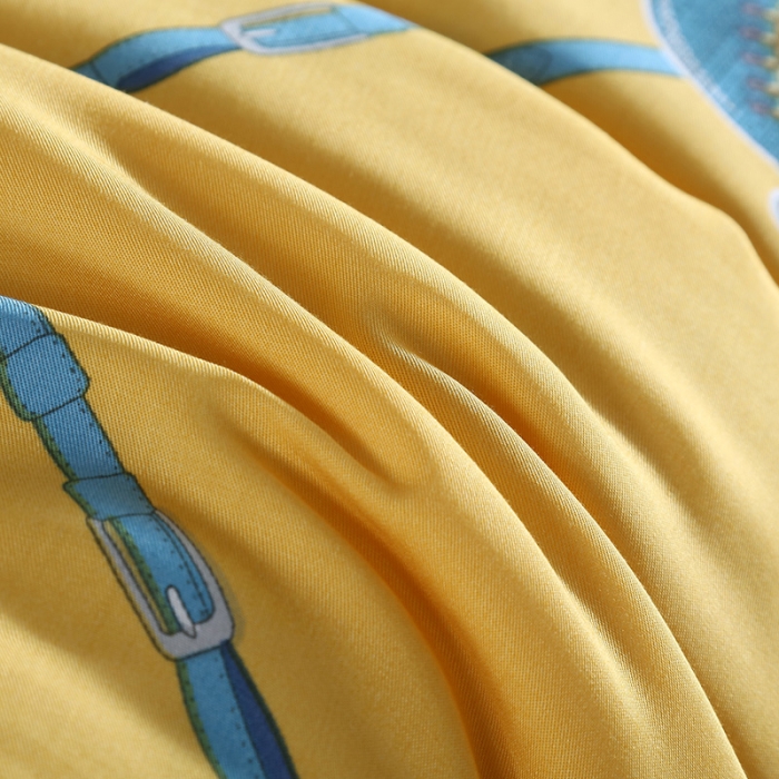 91家纺网 家纺一手货源 找家纺 娇逸 2021新款40天丝莫代尔镂空款夏凉被 大象黄