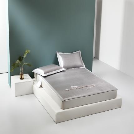 朗莎家纺2021新款800D提花定位条席 山-咖色