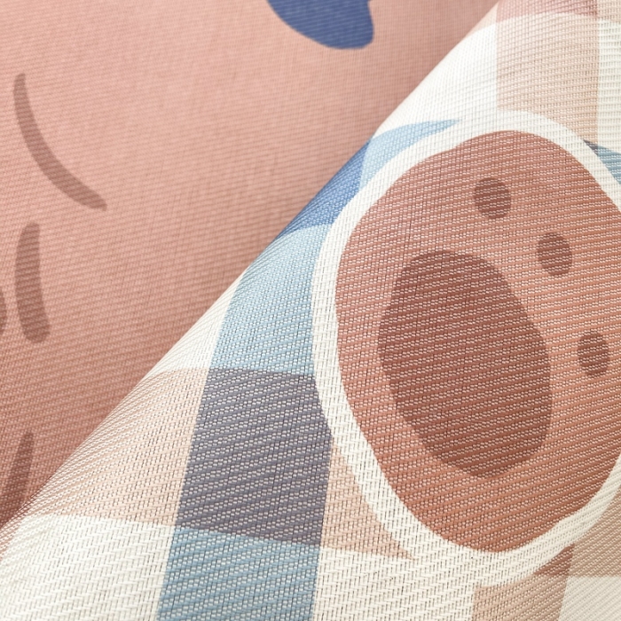 91家纺网 家纺一手货源 找家纺 慕尚 2025新款卡通宽边大版冰丝席 格子小熊