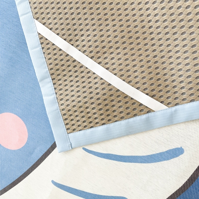 91家纺网 家纺一手货源 找家纺 慕尚 2025新款卡通宽边大版冰丝席 鲸鱼宝宝