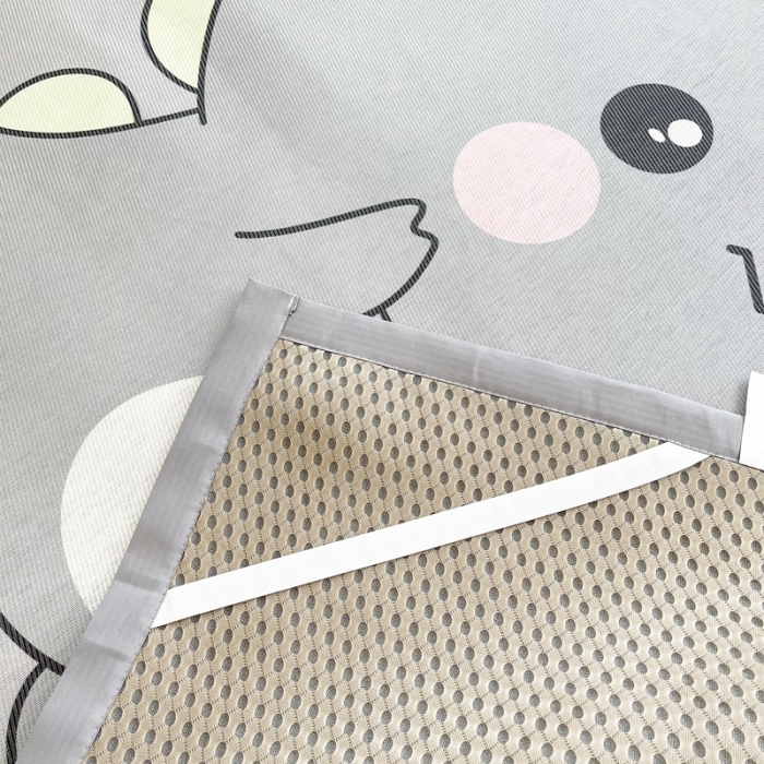 91家纺网 家纺一手货源 找家纺 慕尚 2025新款卡通宽边大版冰丝席 快乐恐龙