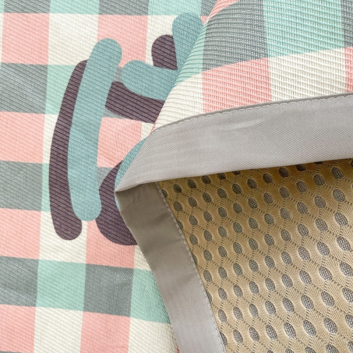 91家纺网 家纺一手货源 找家纺 慕尚 2025新款卡通宽边大版冰丝席 洋气少女