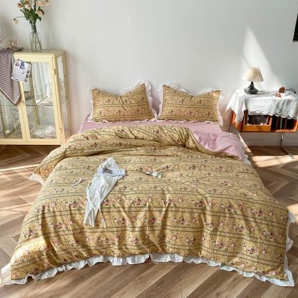 洋铭区 2021新款印花四件套 安安公主 知性黄