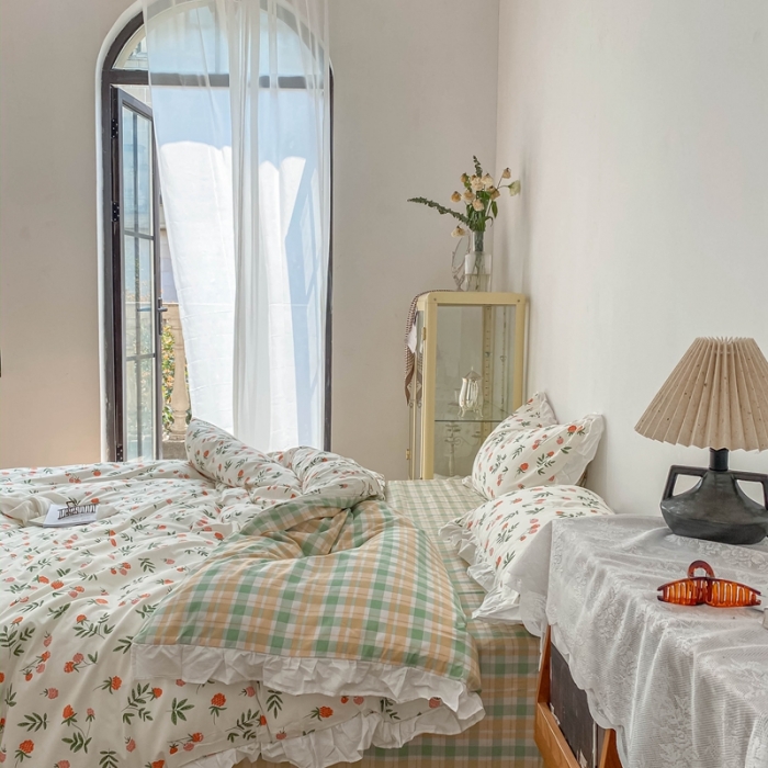 91家纺网 家纺一手货源 找家纺 洋铭区 2021新款印花四件套 树莓小公主