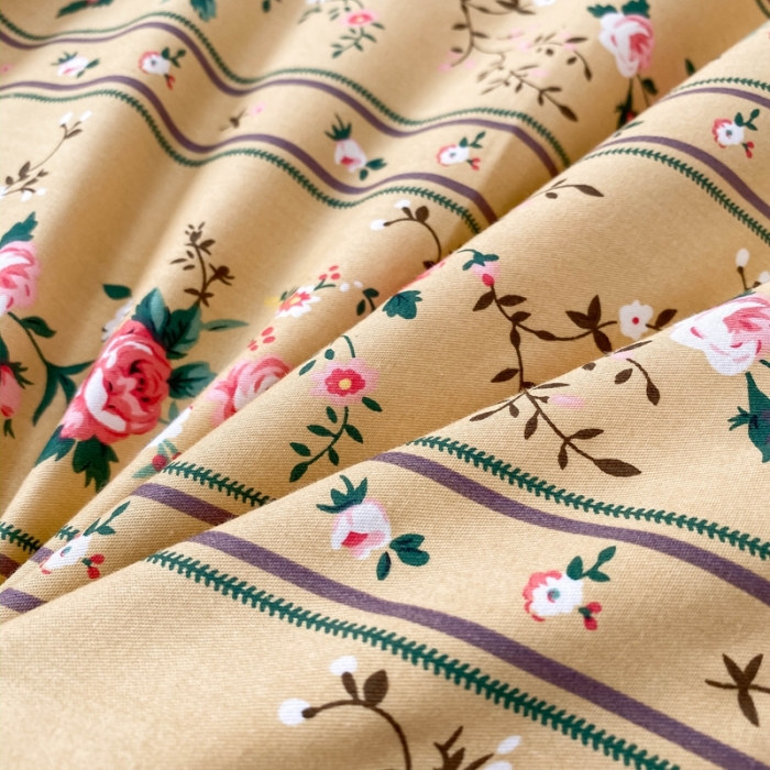 91家纺网 家纺一手货源 找家纺 洋铭区 2021新款印花四件套 安安公主 知性黄