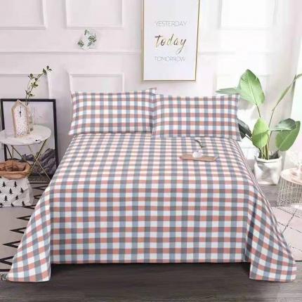 91家纺网 家纺一手货源 找家纺 鹏程 2022新款纯棉老粗布三件套凉席