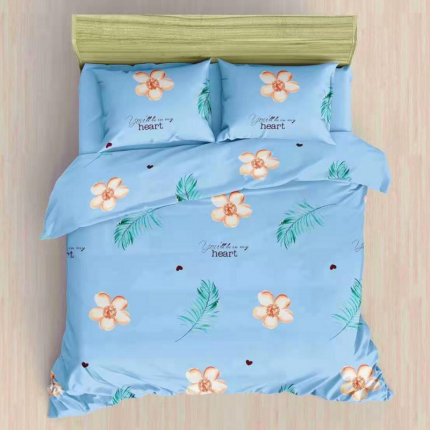 91家纺网 家纺一手货源 找家纺 鹏程 2022新款纯棉老粗布三件套凉席 蓝花