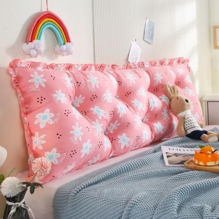 91家纺网 家纺一手货源 找家纺 美达人 2021新款水洗棉床头靠垫 LW时光-玉