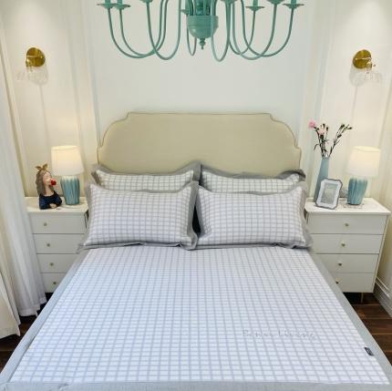 91家纺网 家纺一手货源 找家纺 本希家居 新款高端可水洗冰丝席提花床席款 格雅-淡雅紫