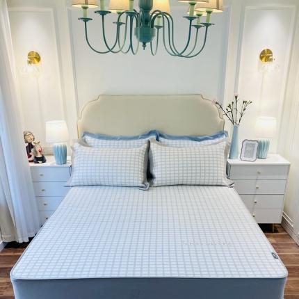 91家纺网 家纺一手货源 找家纺 本希家居 新款高端可水洗冰丝席提花床笠款 格雅-绅士灰