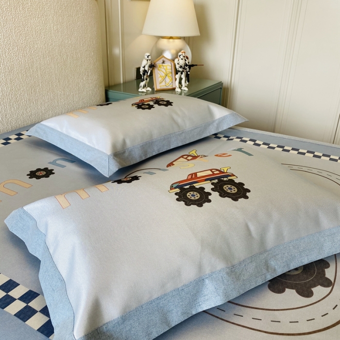 91家纺网 家纺一手货源 找家纺 本希家居 2021新款高端可水洗冰丝席数码印花 工程赛车