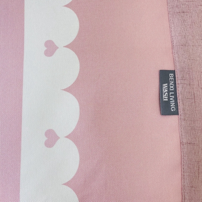 91家纺网 家纺一手货源 找家纺 本希家居 新款高端可水洗冰丝席数码印花 花边小爱心-粉