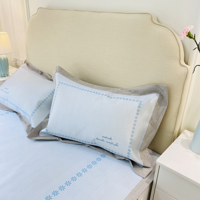 91家纺网 家纺一手货源 找家纺 本希家居 2021新款高端可水洗冰丝席数码印花 兰调