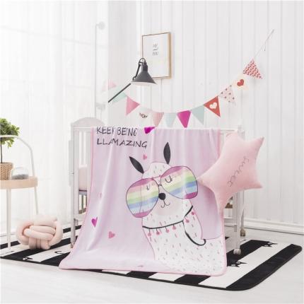 91家纺网 家纺一手货源 找家纺 爱她美 2021新款童毯超柔加厚云貂绒儿童毯羊驼