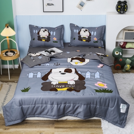 91家纺网 家纺一手货源 找家纺 （总）宝薇家纺2025年卡通大版夏凉被四件套空调被