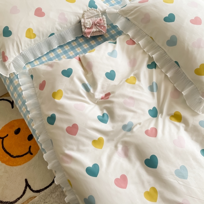 91家纺网 家纺一手货源 找家纺 （总）安哆啦 2021新款全棉花边四件套