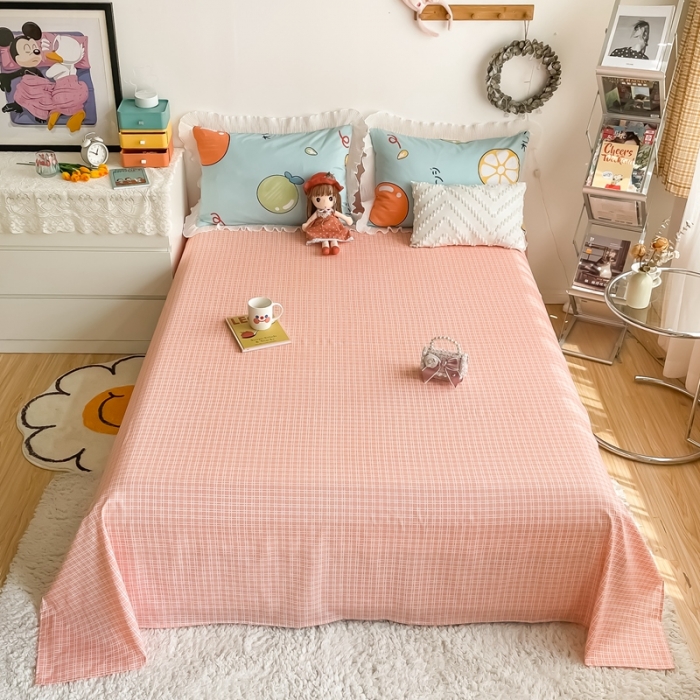 91家纺网 家纺一手货源 找家纺 安哆啦 2021新款全棉花边四件套 橙之恋