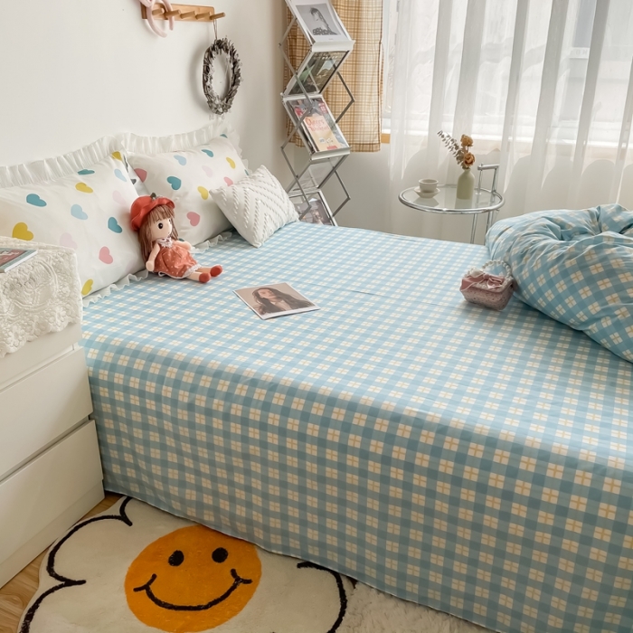 91家纺网 家纺一手货源 找家纺 安哆啦 2021新款全棉花边四件套 浪漫告白