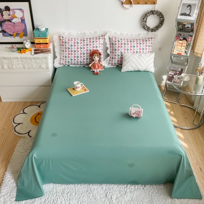 91家纺网 家纺一手货源 找家纺 安哆啦 2021新款全棉花边四件套 小心心