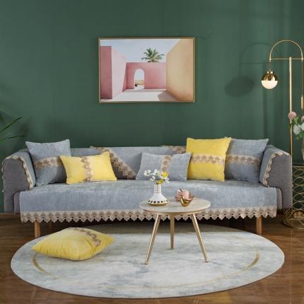 91家纺网 家纺一手货源 找家纺 （总）共鸣沙发垫 北欧简约沙发垫四季通用防滑雪尼尔沙发套罩