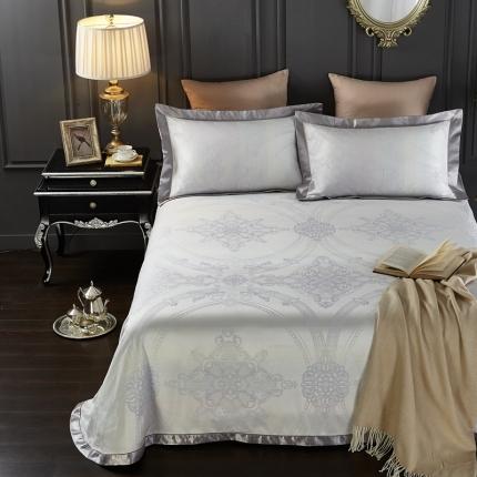 91家纺网 家纺一手货源 找家纺 （总）威克凯丽2023新款重磅七彩大提花纯竹纤维软凉席三件套