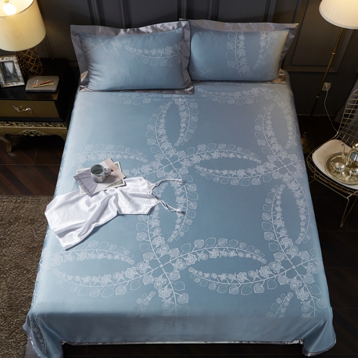 91家纺网 家纺一手货源 找家纺 （总）威克凯丽2023新款重磅七彩大提花纯竹纤维软凉席三件套