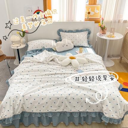 91家纺网 家纺一手货源 找家纺 （总）婳庭2021新款全棉水洗棉夏被四件套被套四件套单夏被