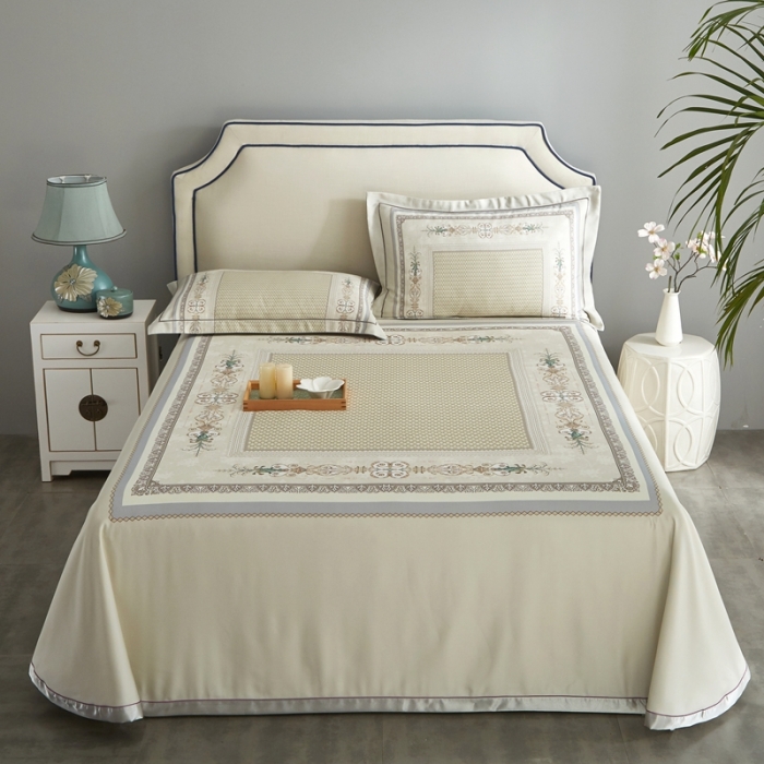 91家纺网 家纺一手货源 找家纺 威克凯丽 2023新款竹语天丝软凉席定位款 朝花夕拾